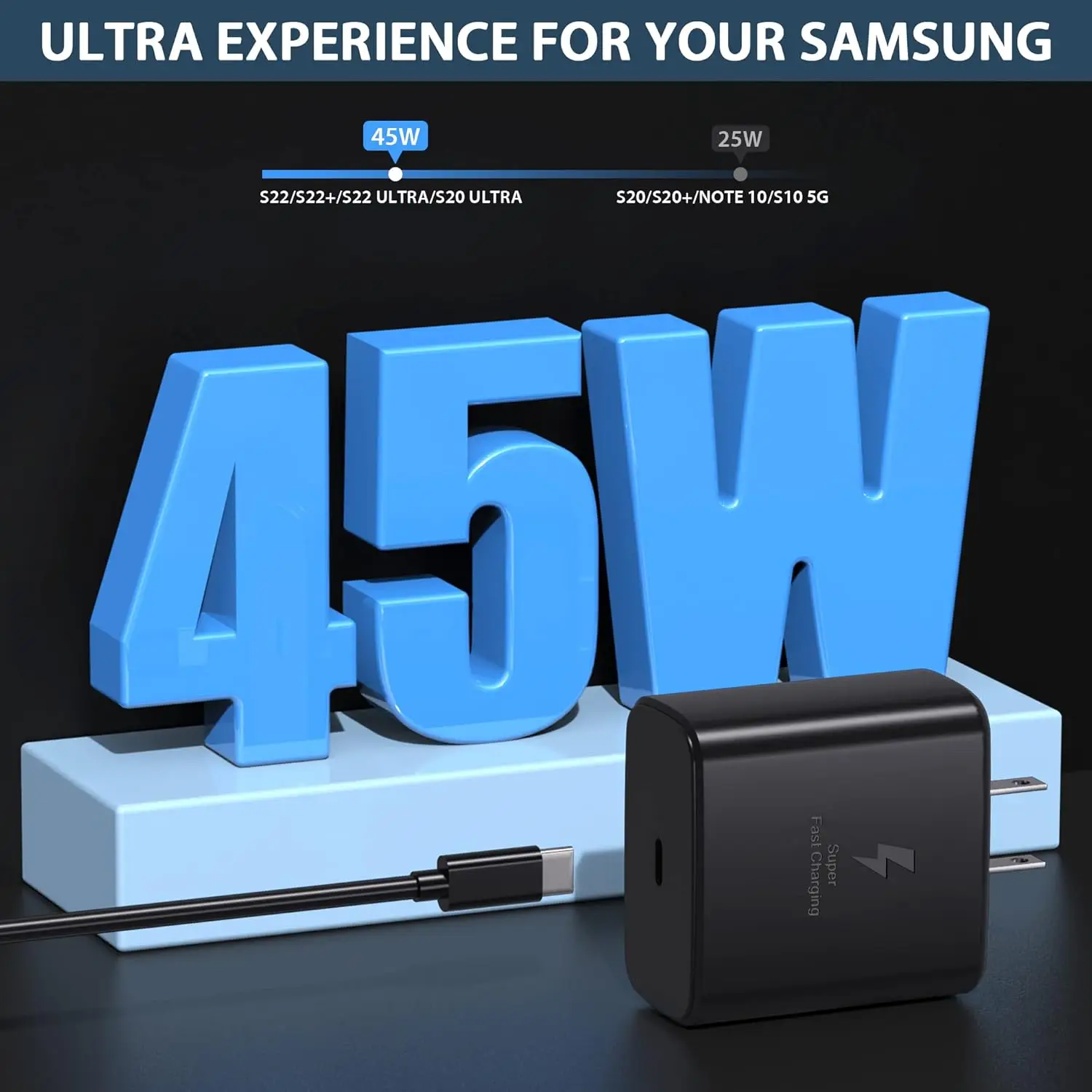 Original Samsung 45W/25W US Charger Fast Charging Type C PD Cargador Galaxy S26 S25 Ultra 24 Plus S23 S22 A56 Tab S11 For iPhone