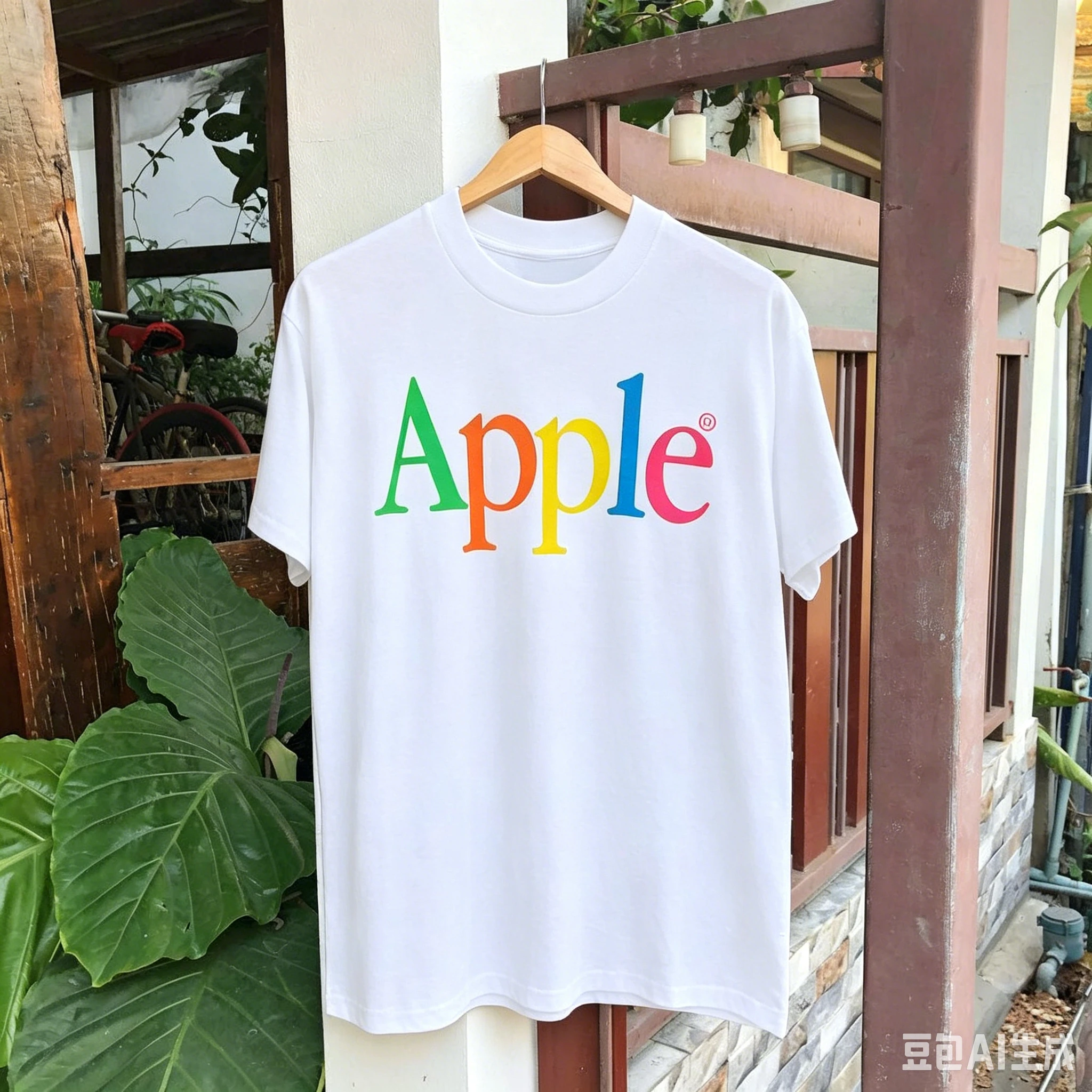 Small-scale Minimalist Letter Print Short-sleeved Men's and Women's Casual High Street Loose-fitting Pure Cotton T-shirt
