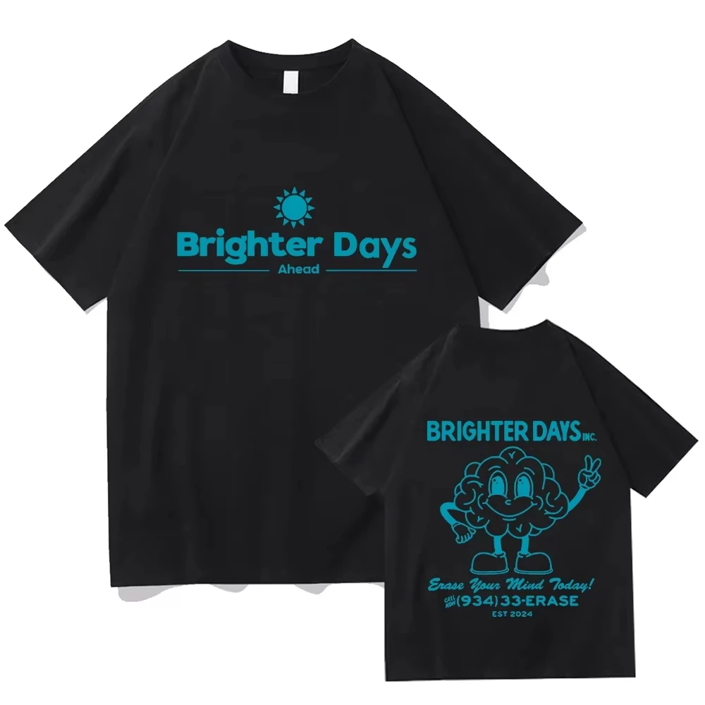 2026 New for Ariana Grande Brighter Days Ahead Graphic Print T-shirts Men's Vintage High Quality Tshirts Fashion Casual Tee Tops