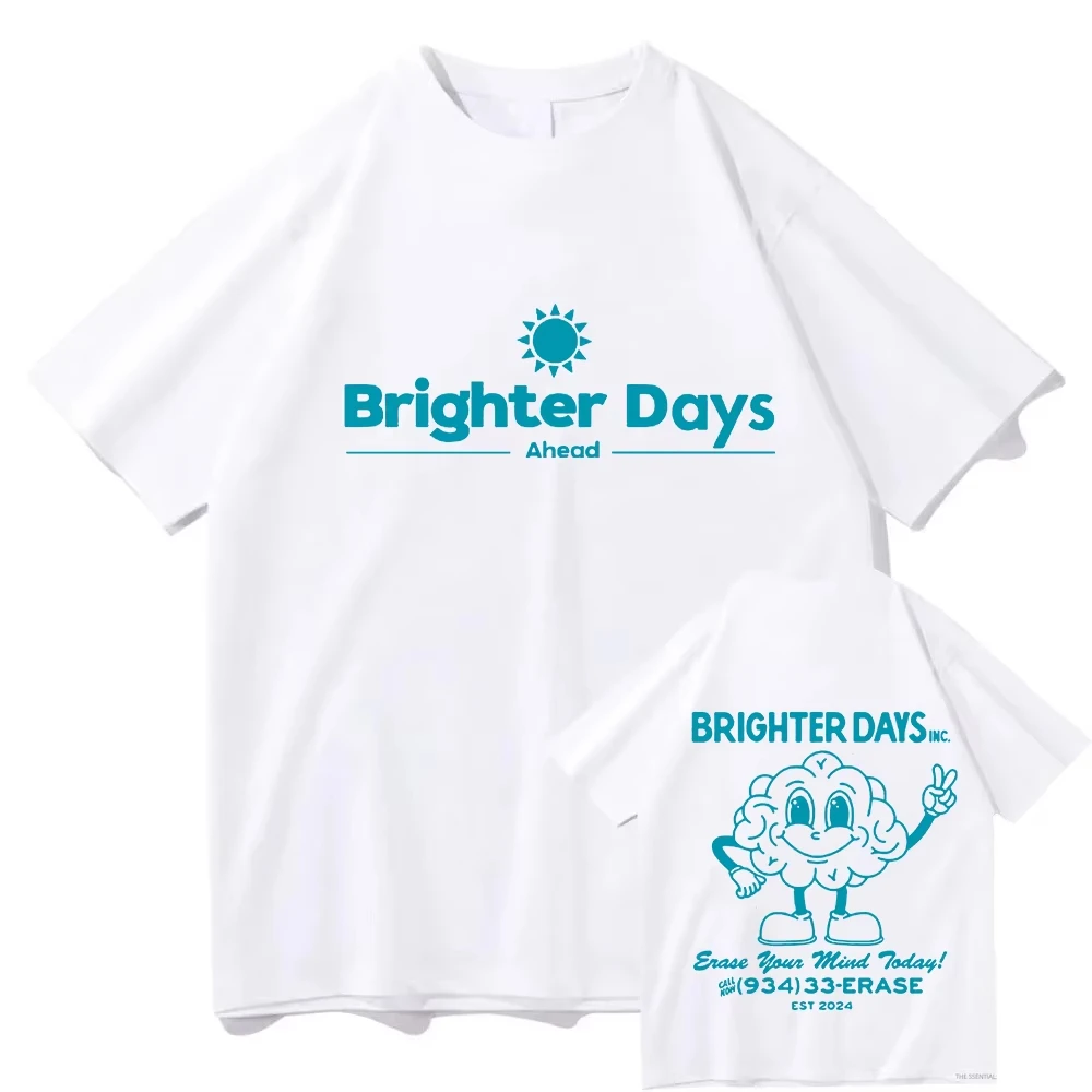 2026 New for Ariana Grande Brighter Days Ahead Graphic Print T-shirts Men's Vintage High Quality Tshirts Fashion Casual Tee Tops