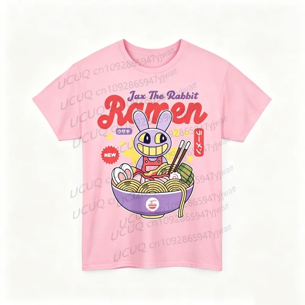 Summer THE AMAZING DIGITAL CIRCUS Print T-Shirt Boy's Girl's Casual Pomni The Jester Kids Jax Purple Rabbit Ramen Tops