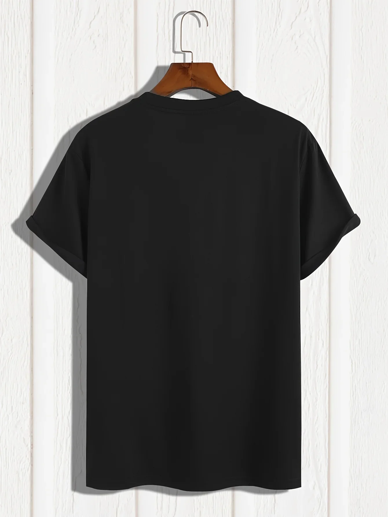 Men's 100% Cotton T-shirt Casual Loose Fit Minimalist Sailboat Pattern Summer Crew Neck Short Sleeve T-shirt