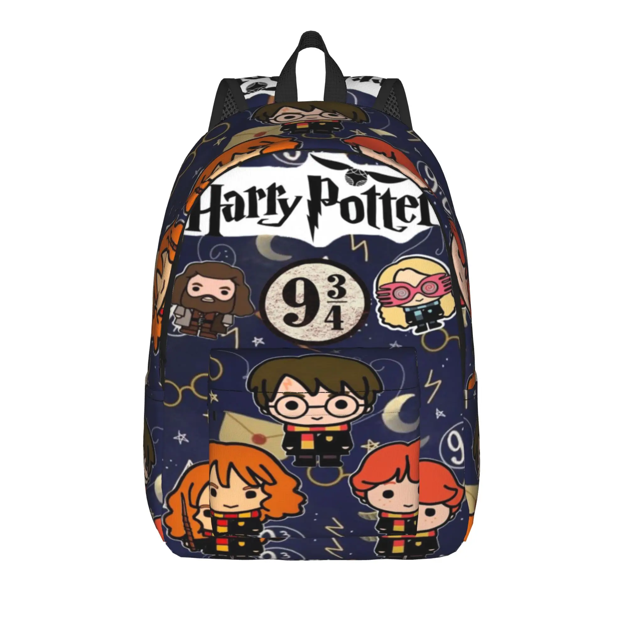 H-HP-P Harrys potters magic Backpack for Men Women Cool Student Hiking Travel Daypack College Shoulder Bag with Pocket