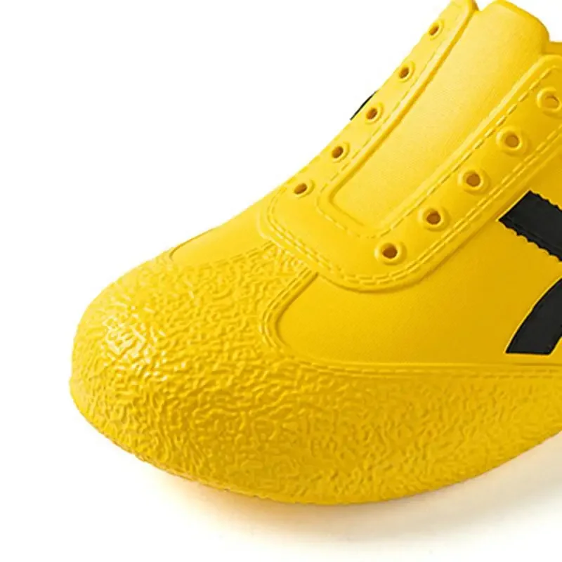 Fashion Striped Eva Soft Soles Mules Shoes Couples Spring Lightweight Platform Sports Shoes Women Plus Size Outdoor Casual Clogs