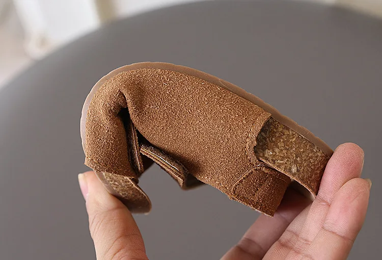2026 Brand Children's Suede Sandals with Arch Support Summer Boys Slip-On Beach Shoes Casual Baby Girl Water Shoes Child