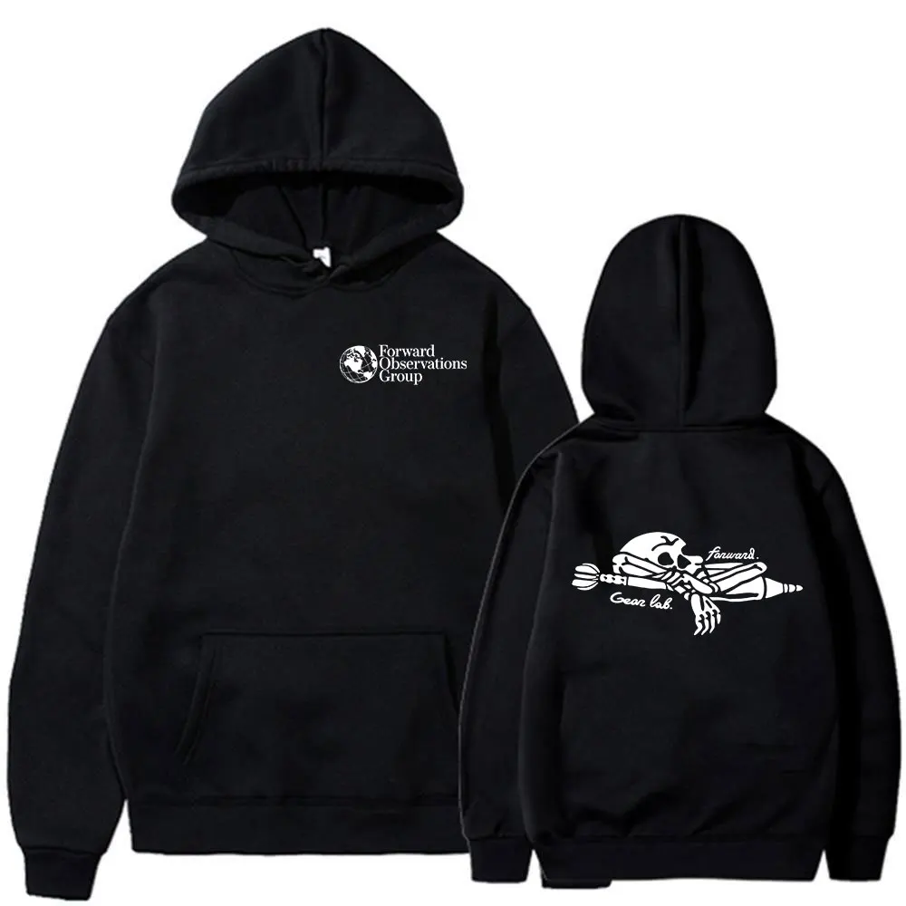 Forward Observations Group Skeleton Hoodies Men Women Clothing Oversized Hooded Sweatshirts Fashion Gothic Long Sleeve Pullovers