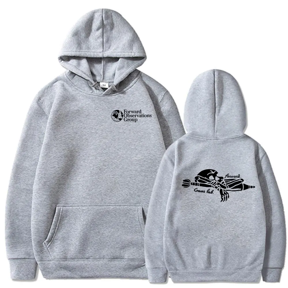 Forward Observations Group Skeleton Hoodies Men Women Clothing Oversized Hooded Sweatshirts Fashion Gothic Long Sleeve Pullovers