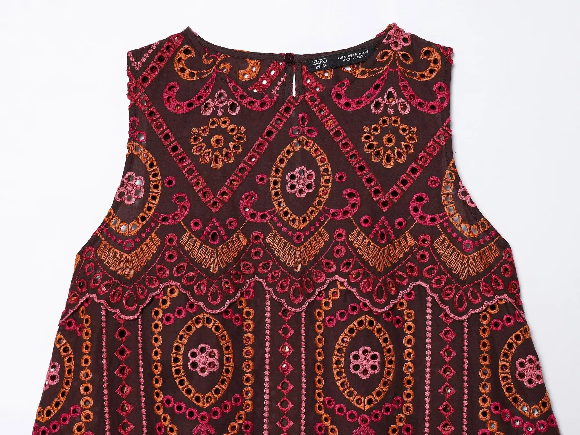Woman Sexy Fashion Printed Embroidery Hollow Out Sleeveless Short Tops+Long Skirt Women Casual Spring Summer 2 Piece Set