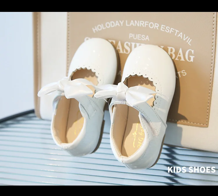 Candy Colors Girls Shoes All Seasons Children Oxfords Kids Soft PU Leather Shoes Party Wedding Baby Toddler Girl Princess Shoes