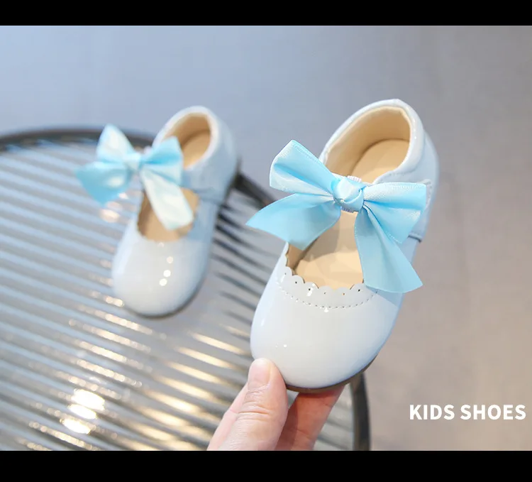 Candy Colors Girls Shoes All Seasons Children Oxfords Kids Soft PU Leather Shoes Party Wedding Baby Toddler Girl Princess Shoes