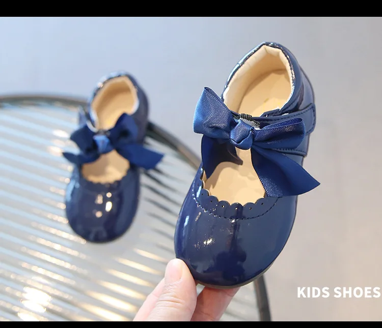 Candy Colors Girls Shoes All Seasons Children Oxfords Kids Soft PU Leather Shoes Party Wedding Baby Toddler Girl Princess Shoes