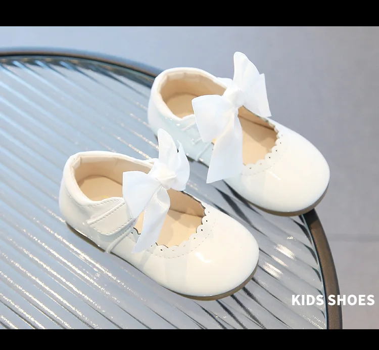Candy Colors Girls Shoes All Seasons Children Oxfords Kids Soft PU Leather Shoes Party Wedding Baby Toddler Girl Princess Shoes