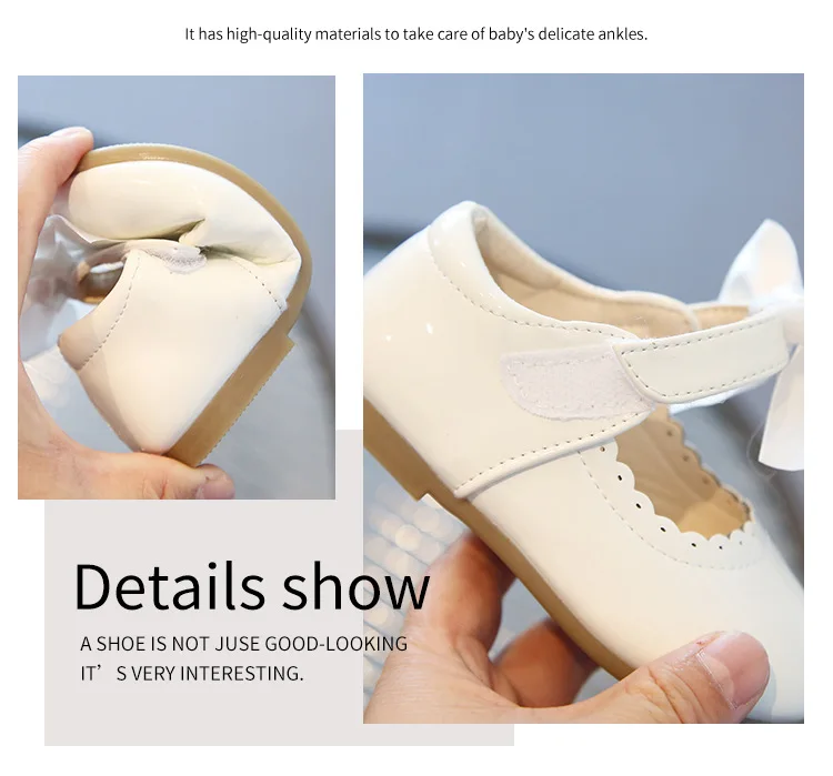 Candy Colors Girls Shoes All Seasons Children Oxfords Kids Soft PU Leather Shoes Party Wedding Baby Toddler Girl Princess Shoes