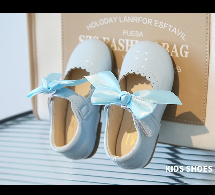 Candy Colors Girls Shoes All Seasons Children Oxfords Kids Soft PU Leather Shoes Party Wedding Baby Toddler Girl Princess Shoes