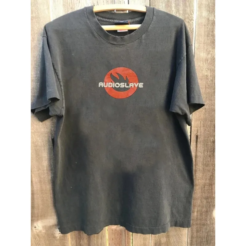 Audioslave Band Logo T-shirt Suitable for Both Men and Women, Summer New Y2K Harajuku Style Casual T-shirt