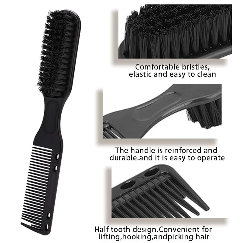 3/4Pcs Professional Barber Tools Set Spray Bottle Comb Nylon Bristle Beard Brush cleaning brush Salon Hair Styling Accessories