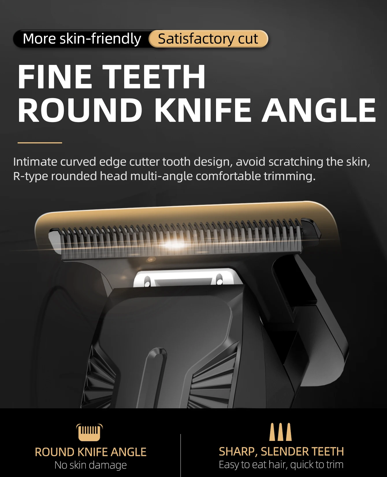 KiKiDo Electric Hair Clipper Cordless USB Rechargeable with 12 Guide Combs LCD Power Display Beard Trimmer Grooming Set