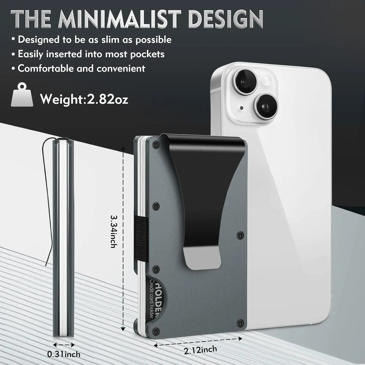 NEW Unisex Wallet for Men & Women Slim RFID Wallet Scratch Resistant Credit Card Holder & Money Clip Easily Removable Money