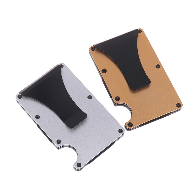 Men Women Minimalist Wallet Slim RFID Credit Card Holder Money Clip Compact Design For Urban Business Everyday Use