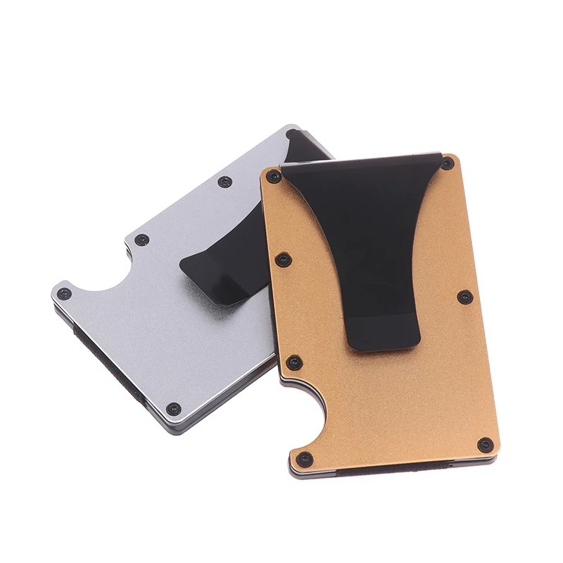 Men Women Minimalist Wallet Slim RFID Credit Card Holder Money Clip Compact Design For Urban Business Everyday Use