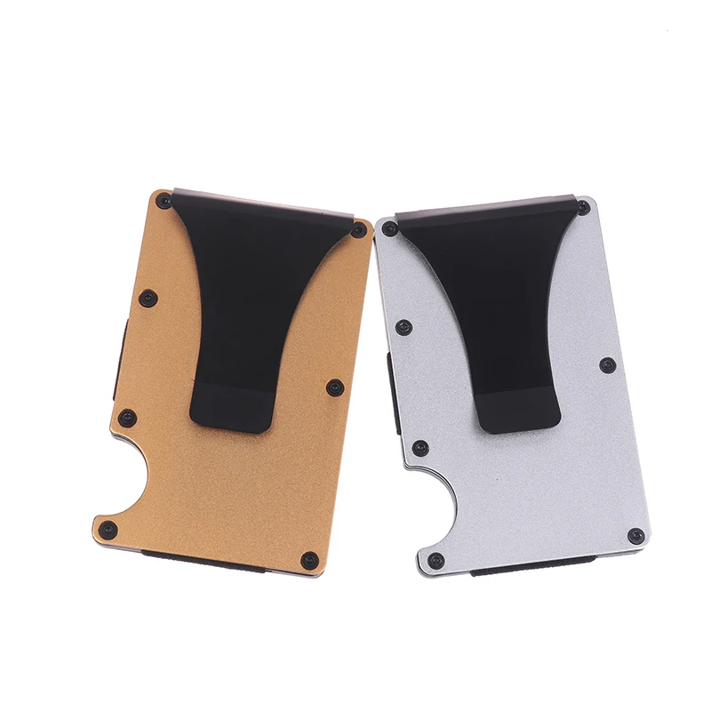 Men Women Minimalist Wallet Slim RFID Credit Card Holder Money Clip Compact Design For Urban Business Everyday Use