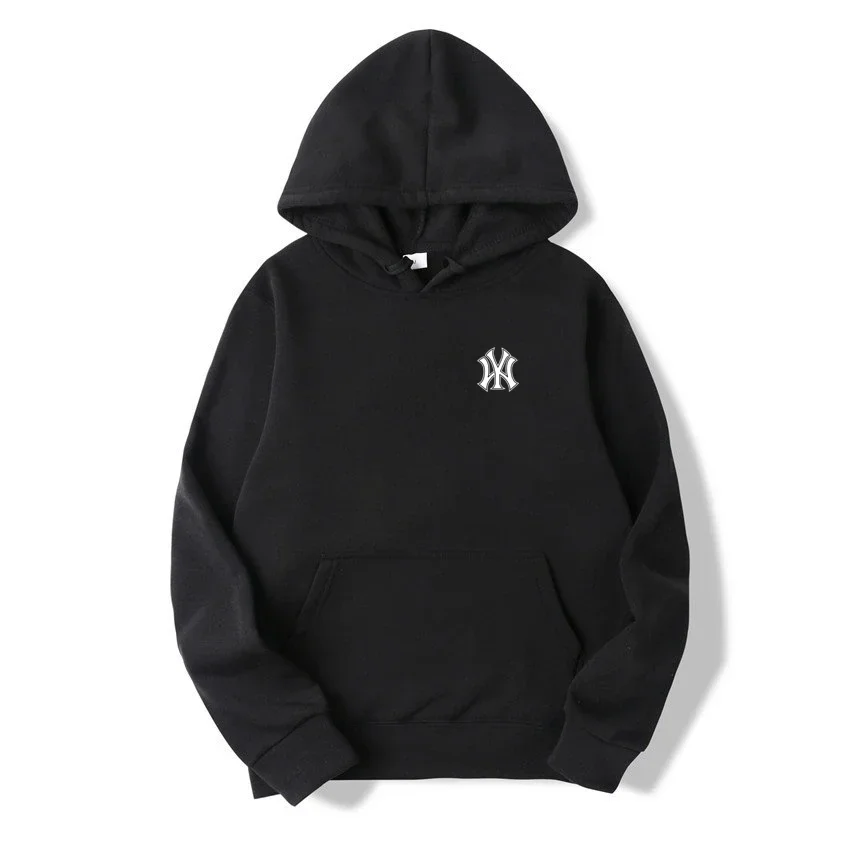 Men's casual fashionable hooded sweatshirt, outdoor sports shirt, printed pullover shirt