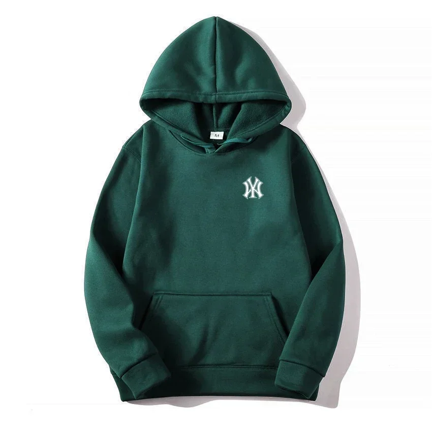 Men's casual fashionable hooded sweatshirt, outdoor sports shirt, printed pullover shirt