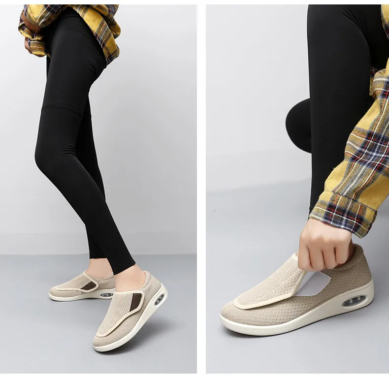 New Orthopedics Wide Feet Swollen Shoes Unisex Fashion Sneakers Outdoor Walking Women Casual Shoes Big Size Men's Diabetes Shoes