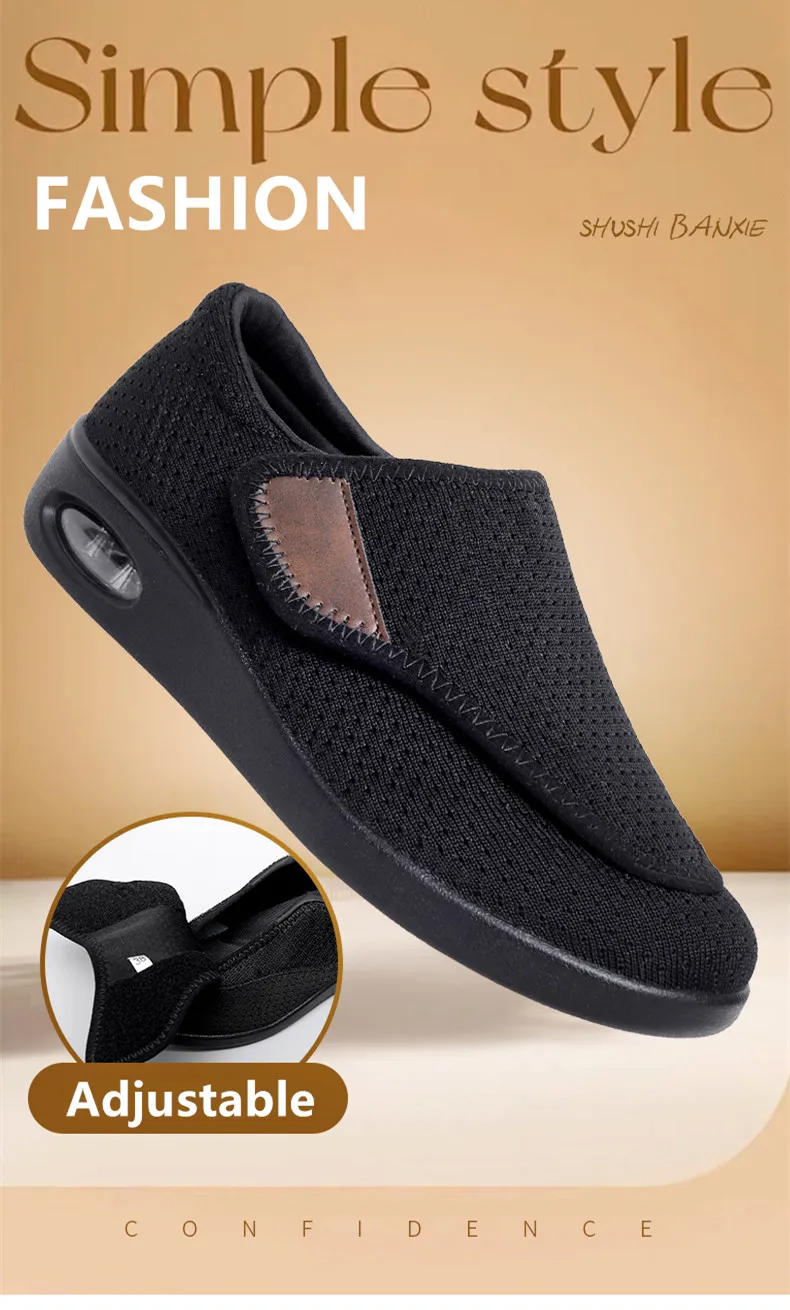 New Orthopedics Wide Feet Swollen Shoes Unisex Fashion Sneakers Outdoor Walking Women Casual Shoes Big Size Men's Diabetes Shoes