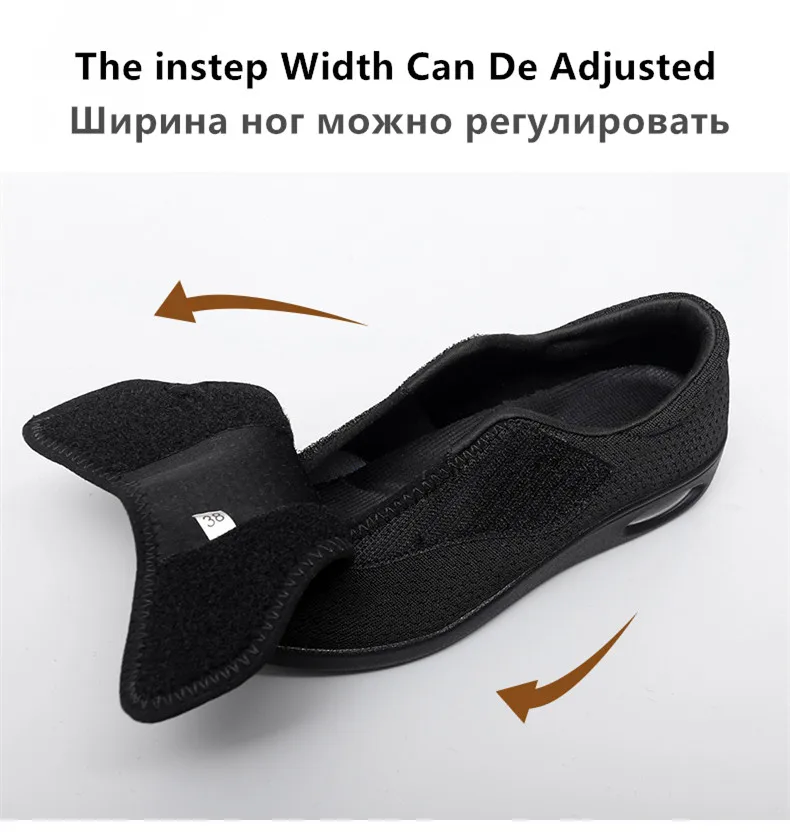 New Orthopedics Wide Feet Swollen Shoes Unisex Fashion Sneakers Outdoor Walking Women Casual Shoes Big Size Men's Diabetes Shoes