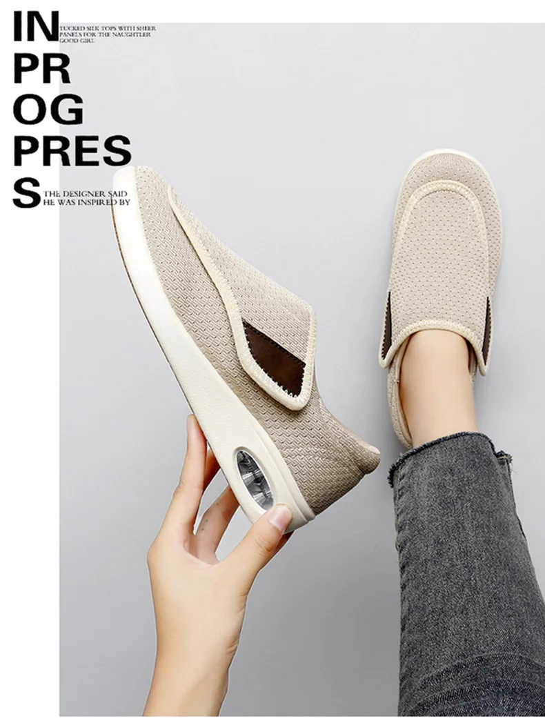 New Orthopedics Wide Feet Swollen Shoes Unisex Fashion Sneakers Outdoor Walking Women Casual Shoes Big Size Men's Diabetes Shoes