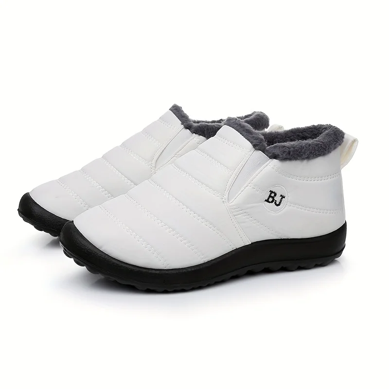Winter Warm Snow Boots Women Men Arctic Insulation Thick Sole Non Slip Outdoor Booties Comfortable Round Toe PU Sole Shoes