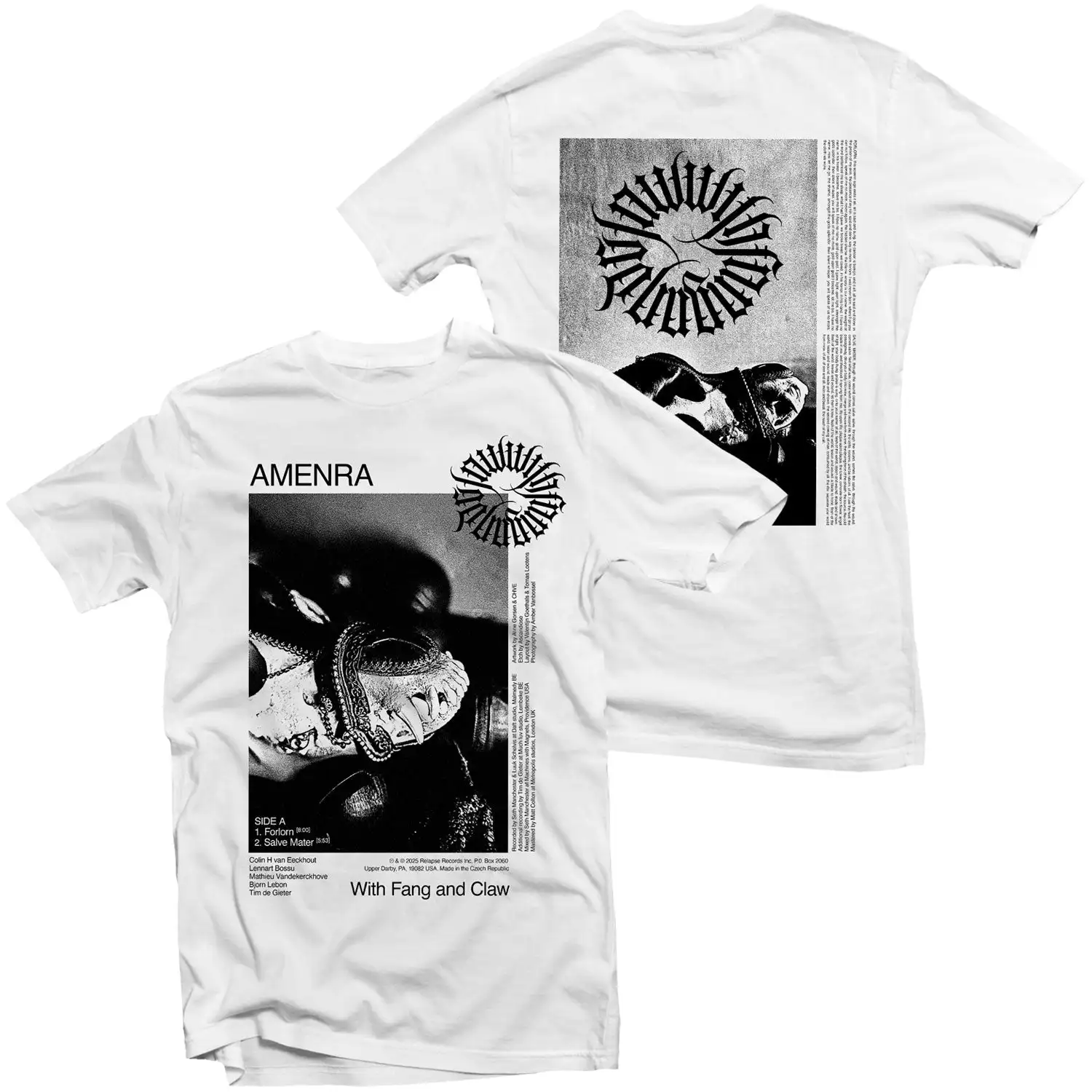 Amenra De Doorn Heavy Metal Rock Music Art Style Summer Casual T-Shirt Men's and Women's Luxury Brand Top 2026 New