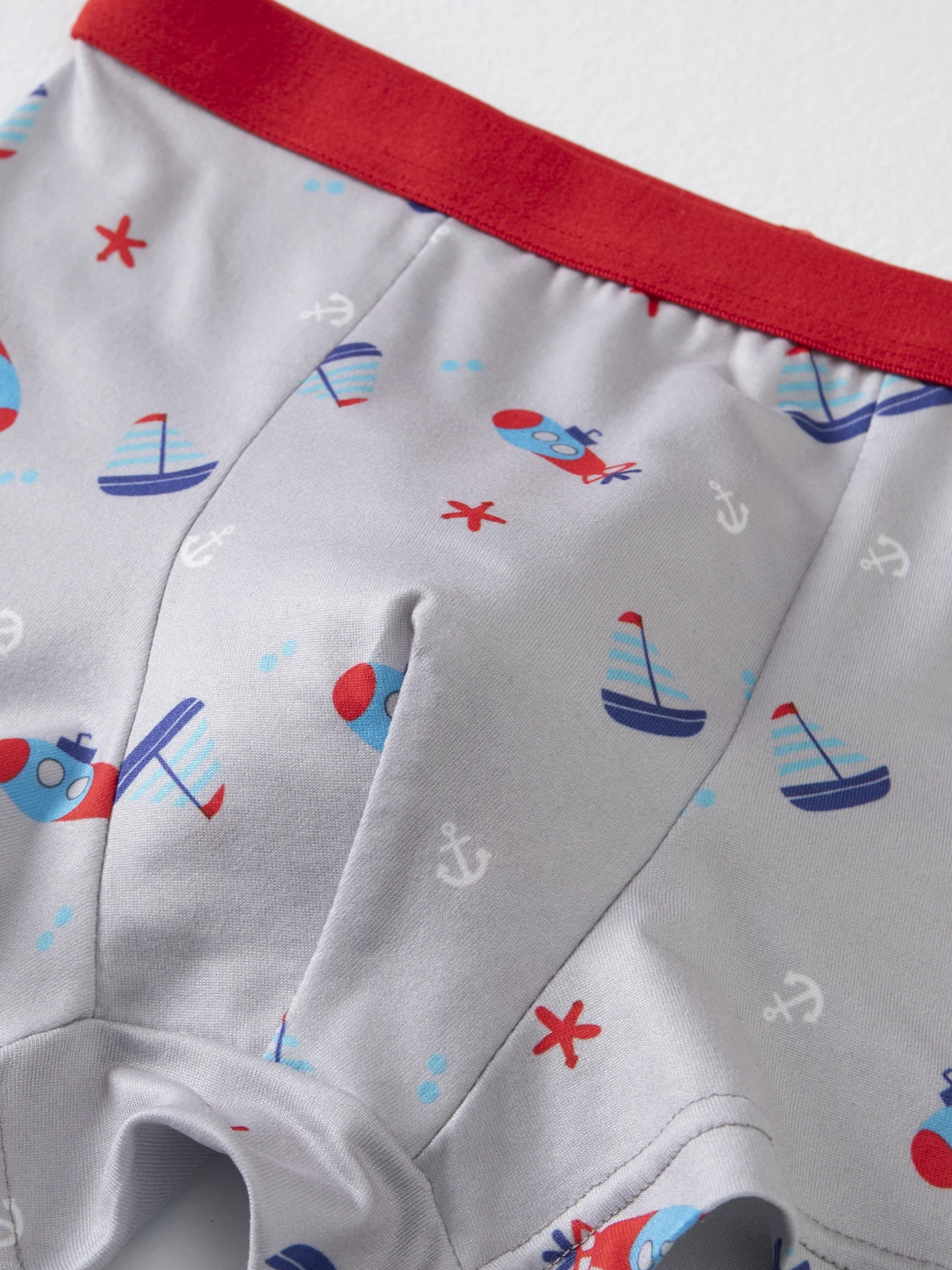 4 Pieces of Cute Cartoon Elastic Waisted Underwear for Boys in All Seasons, Comfortable Boxer Shorts, Multi-Color Home Shorts