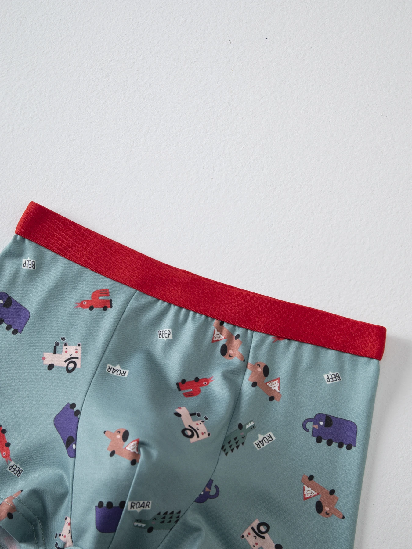 4 Pieces of Cute Cartoon Elastic Waisted Underwear for Boys in All Seasons, Comfortable Boxer Shorts, Multi-Color Home Shorts