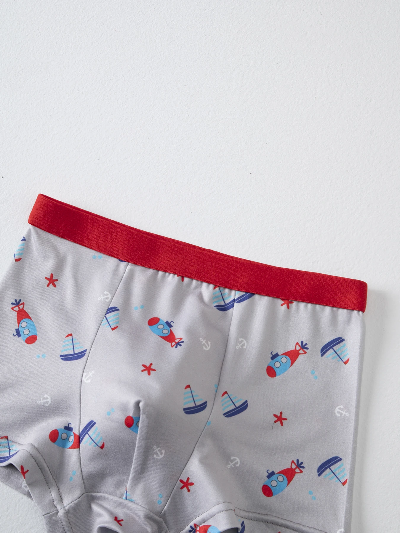 4 Pieces of Cute Cartoon Elastic Waisted Underwear for Boys in All Seasons, Comfortable Boxer Shorts, Multi-Color Home Shorts