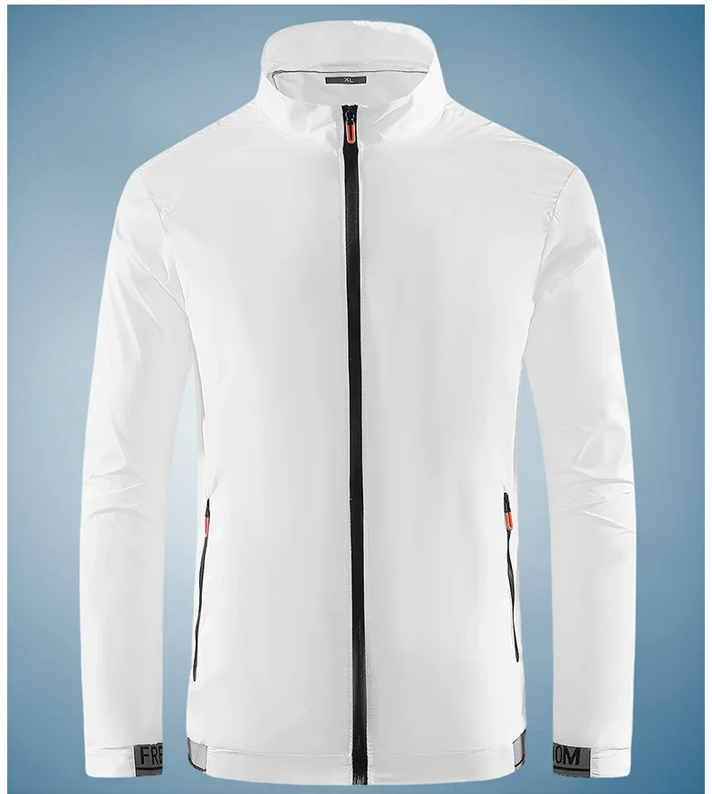 UPF50+ Sunscreen Coats Men's Breathable Sports Waterproof Jacket Summer UV Protection Outdoor Fishing Skin Clothing Skin Jackets