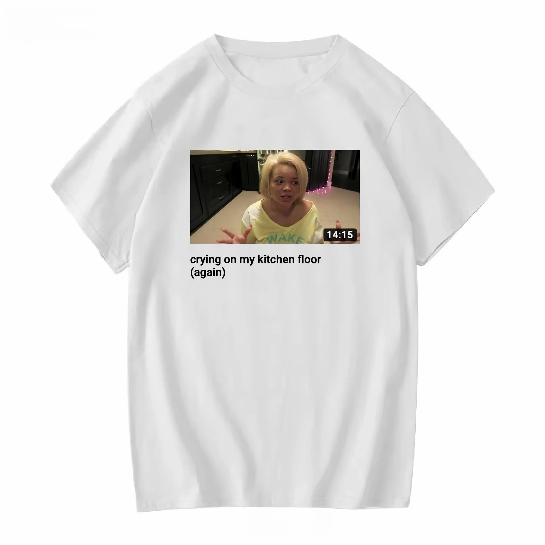 2026 Viral Meme Trisha Paytas T-Shirt Skin-Friendly Cotton Crew Neck Short Sleeve Retro Streetwear Casual Tee