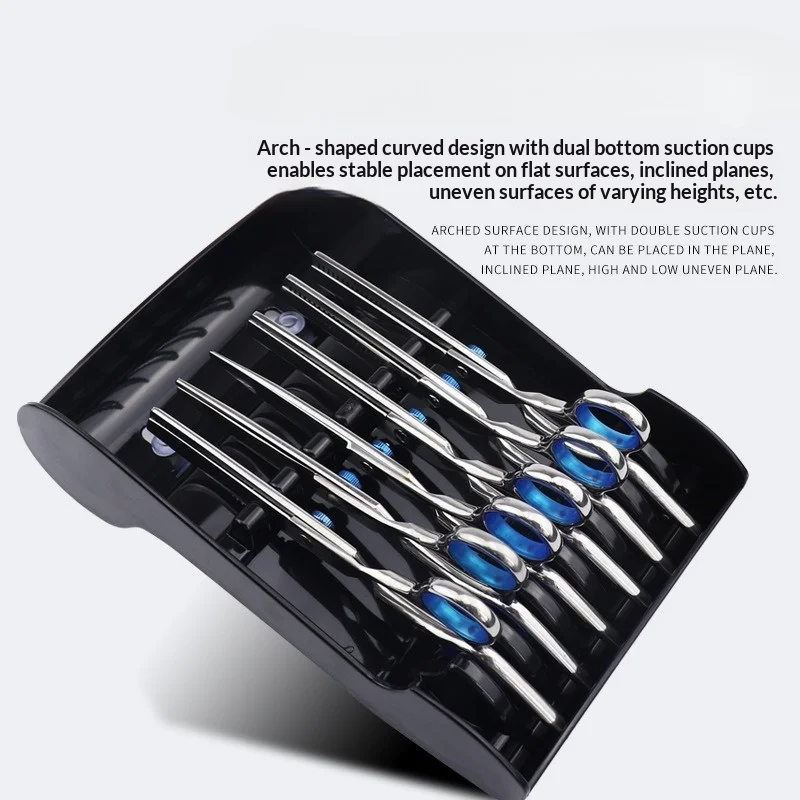 1Pc Hairdressing Scissor Stand Holder Professional HairCutting Scissors Rack for Stylist Scissors Organizer Storage Styling Tool