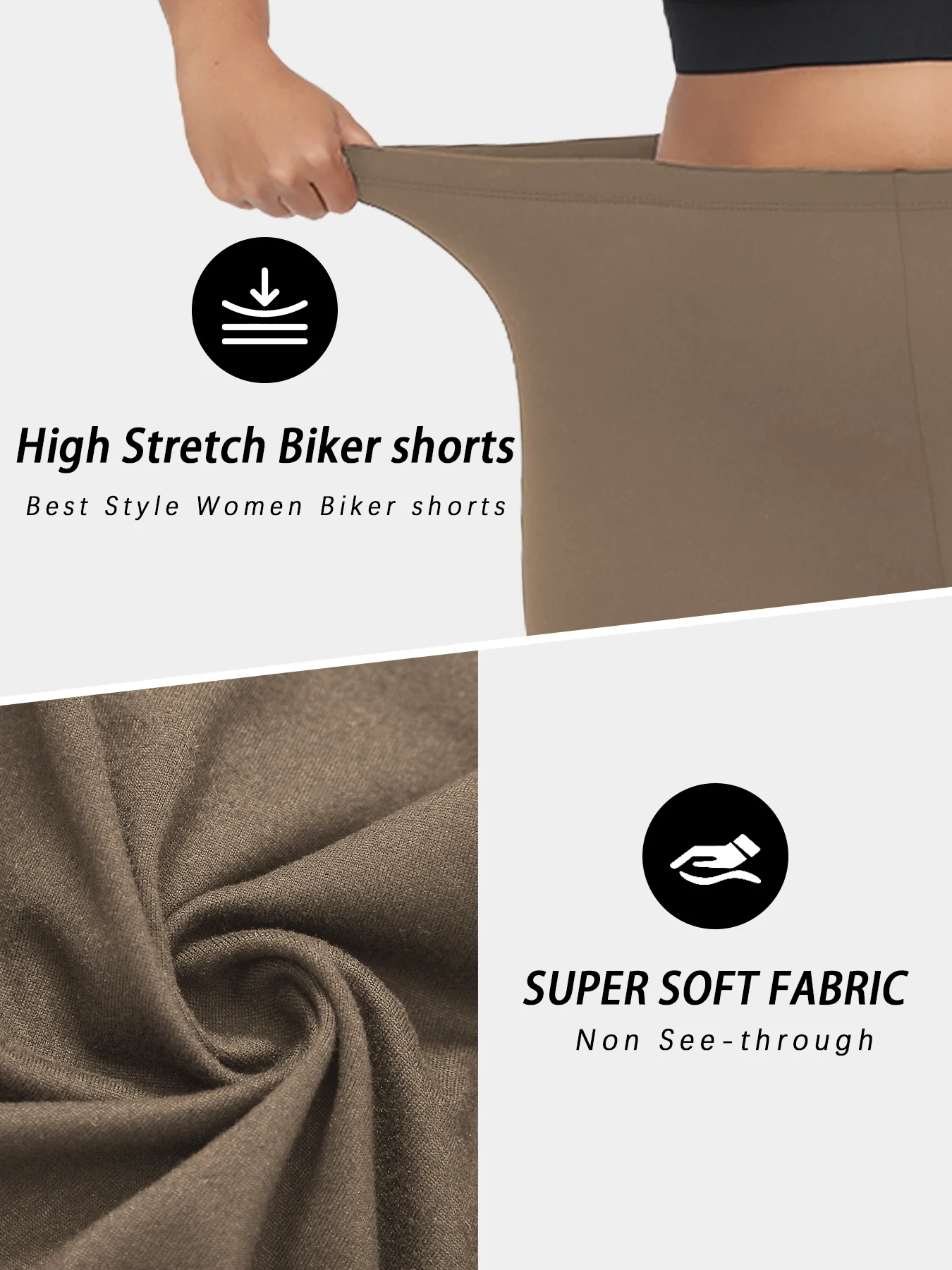 Plus Size Biker Shorts for Women Super Soft No See Through Workout Running Yoga Home Lounge Wear Leggings