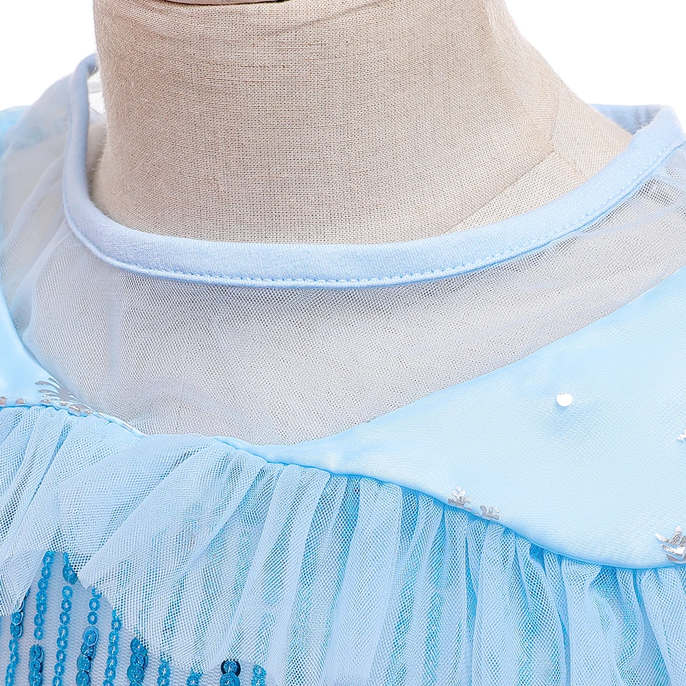 Summer Snow Princess Cosplay Costume for Girls Elegant Birthday Wedding Party Girl Dress Carnival Halloween Christmas Costume