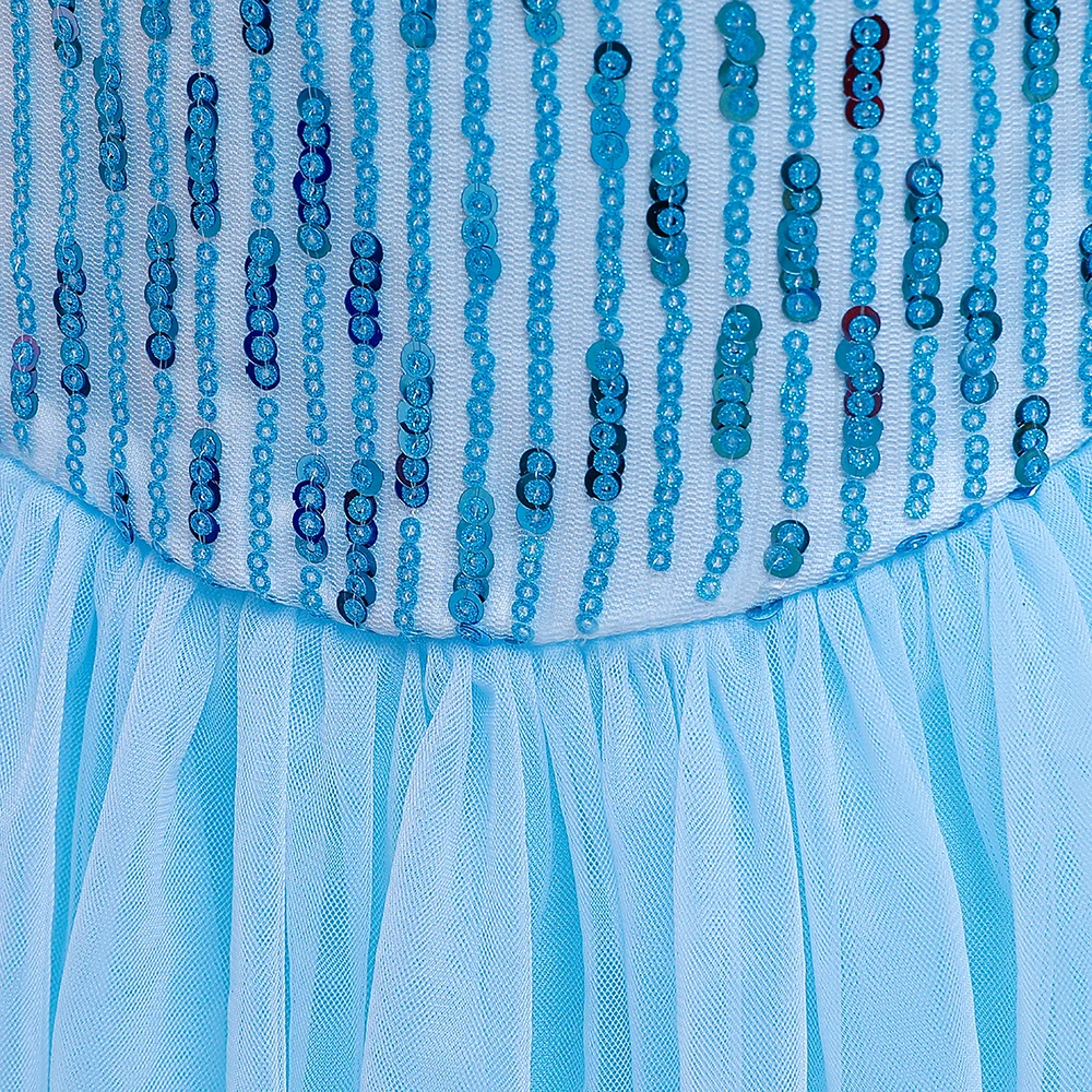 Summer Snow Princess Cosplay Costume for Girls Elegant Birthday Wedding Party Girl Dress Carnival Halloween Christmas Costume
