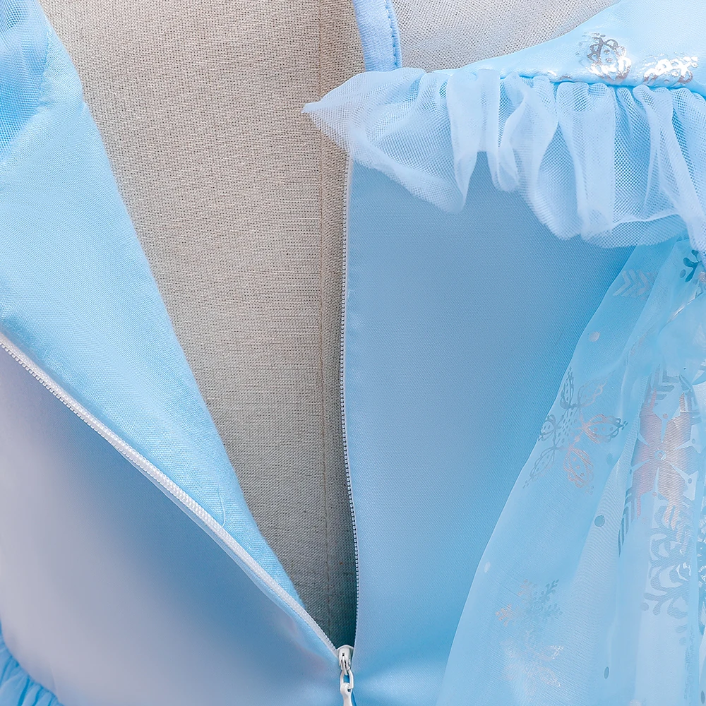 Summer Snow Princess Cosplay Costume for Girls Elegant Birthday Wedding Party Girl Dress Carnival Halloween Christmas Costume