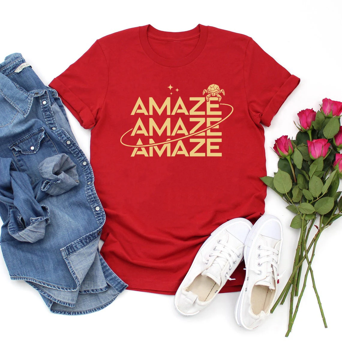 Amaze Unisex T-Shirt Project Hail Mary Rocky Inspired Sci Fi Shirt Short Sleeve Graphic T Shirts Funny Space Quote Tshirt Tops