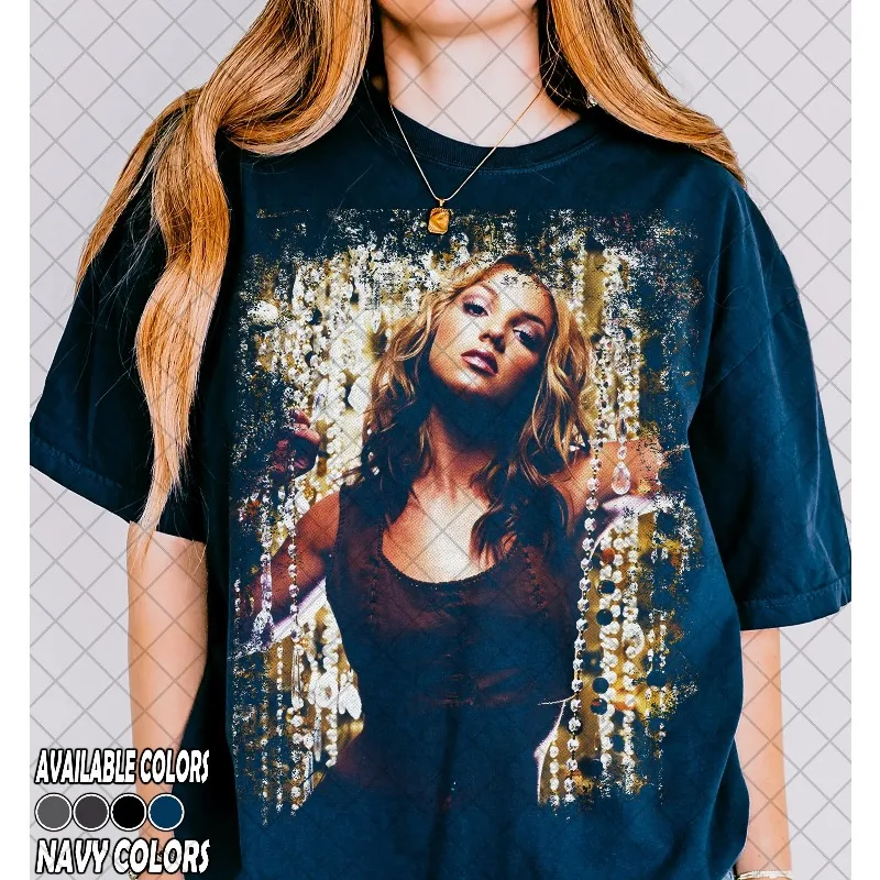 Britney Spears Retro T-shirt Summer New Harajuku Style Unisex Casual T-shirt