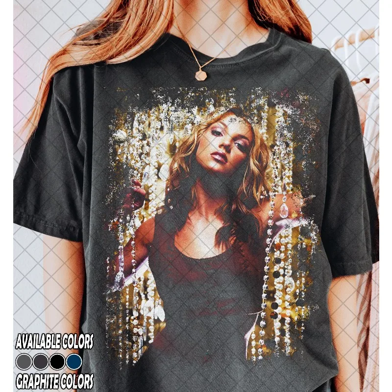 Britney Spears Retro T-shirt Summer New Harajuku Style Unisex Casual T-shirt