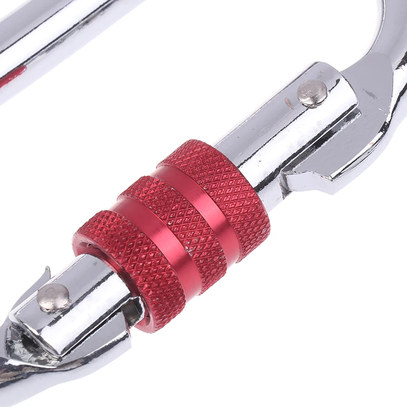 [F] 25KN High Strength Climbing Safety Lock Buckle O-shaped Electrophoresis Professional Carabiner Rappelling Climbing Supplies