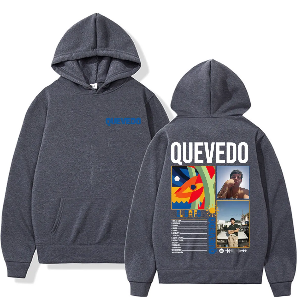 Rapper Quevedo 2026 EL BAIFO Graphic Hoodies Men Women Harajuku Vintage Gothic Sweatshirt Casual Cozy Oversized Hoodie Pullovers