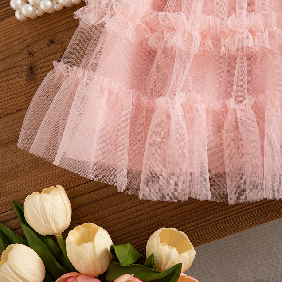 Baby Dress Summer Sequin Mesh Princess Baby Girl Dress Cute Wedding Flower Girl Dress Baby Girl Clothing 