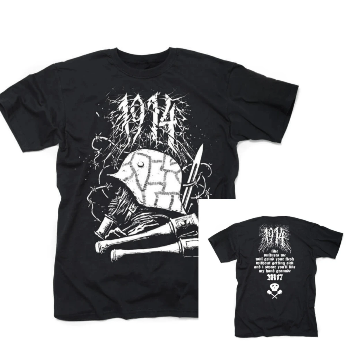 1914 Where Fear and Weapon Meet Band T-Shirt 100% Cotton Graphic Tee Men Women Summer Streetwear Top